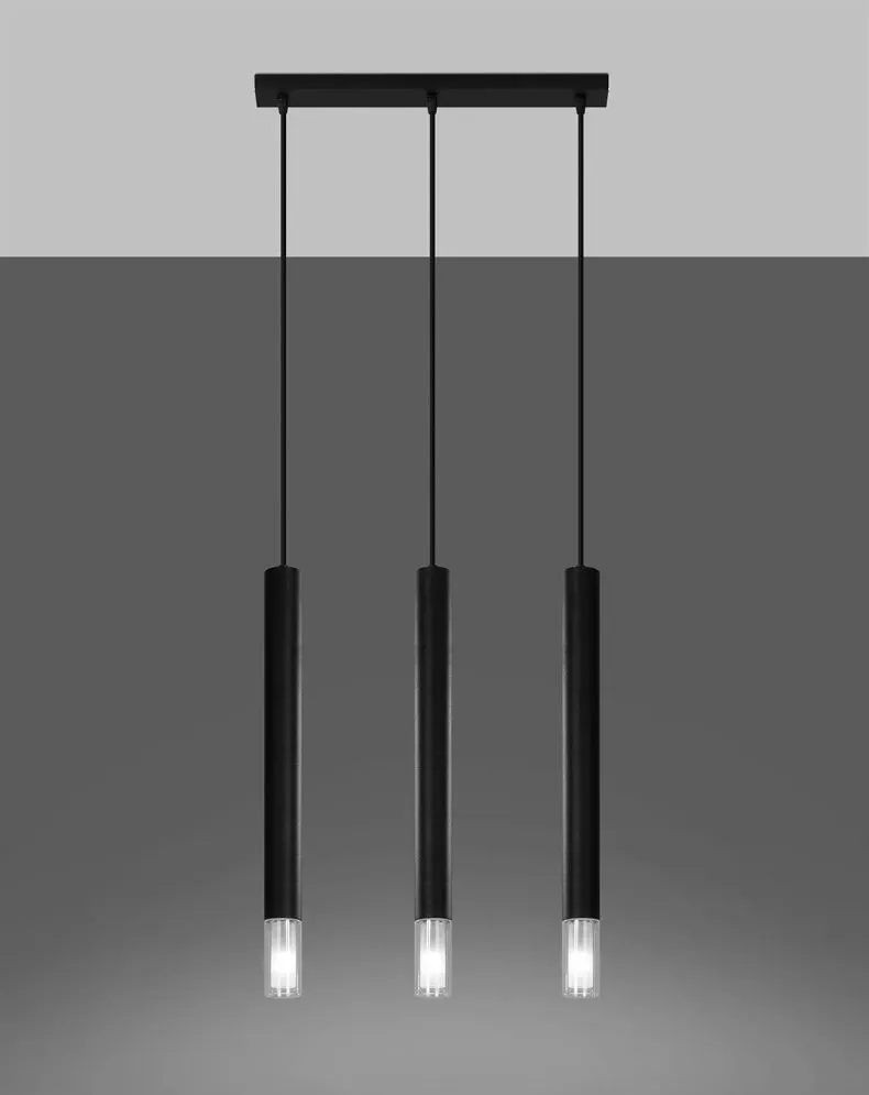 Lampa wisząca WEZYR 3 czarna | sklep MIRAT kolekcja wezyr