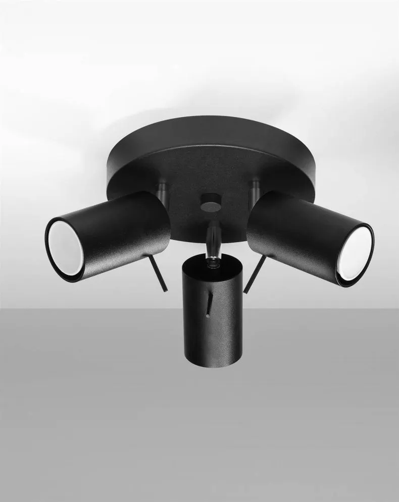 Plafon RING 3P czarny | sklep MIRAT  kolekcja ring
