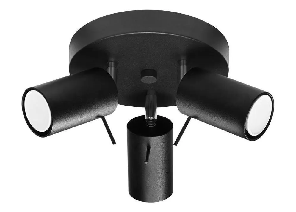 Plafon RING 3P czarny | sklep MIRAT  kolekcja ring