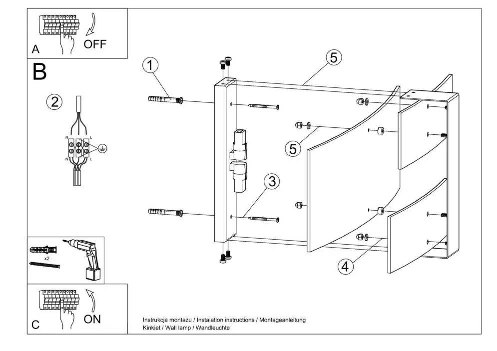 Kinkiet CELIA biały | sklep MIRAT  kolekcja celia