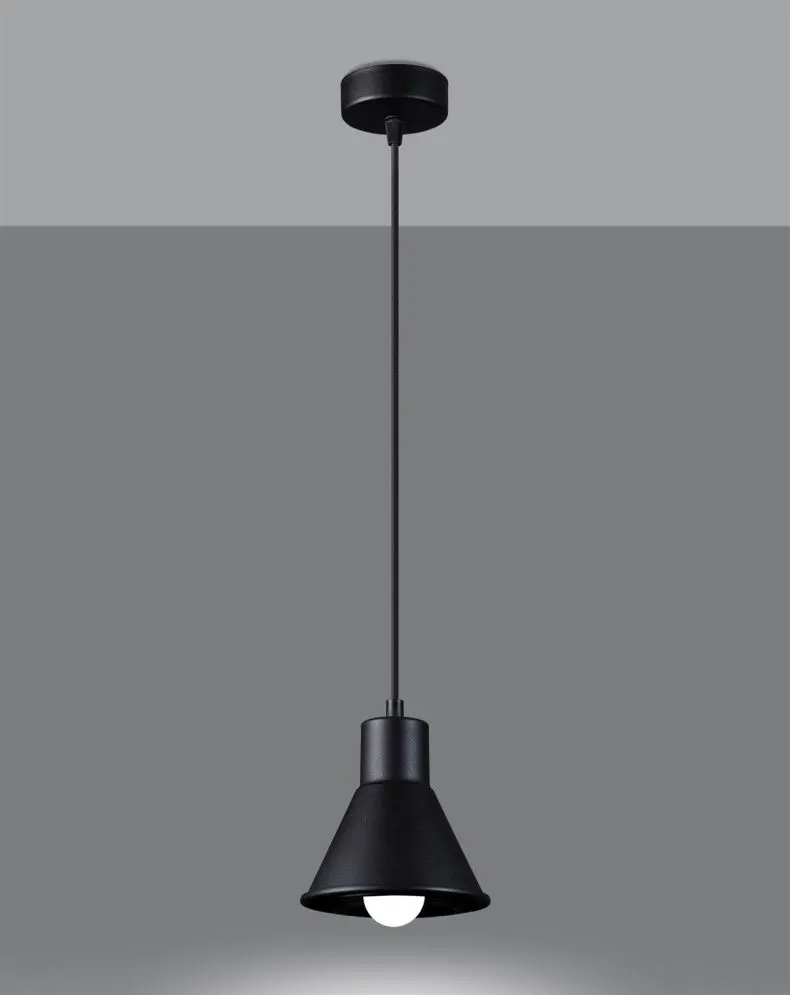 Lampa wisząca TALEJA 1 czarna [E27] | sklep MIRAT  kolekcja taleja