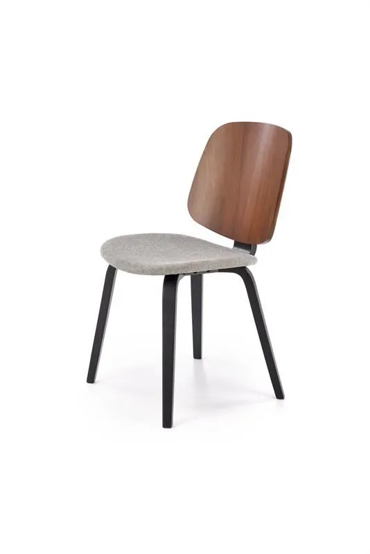 Krzesło K563 czarne/orzech na drewnianych nogach I sklep meblowy MIRAT.