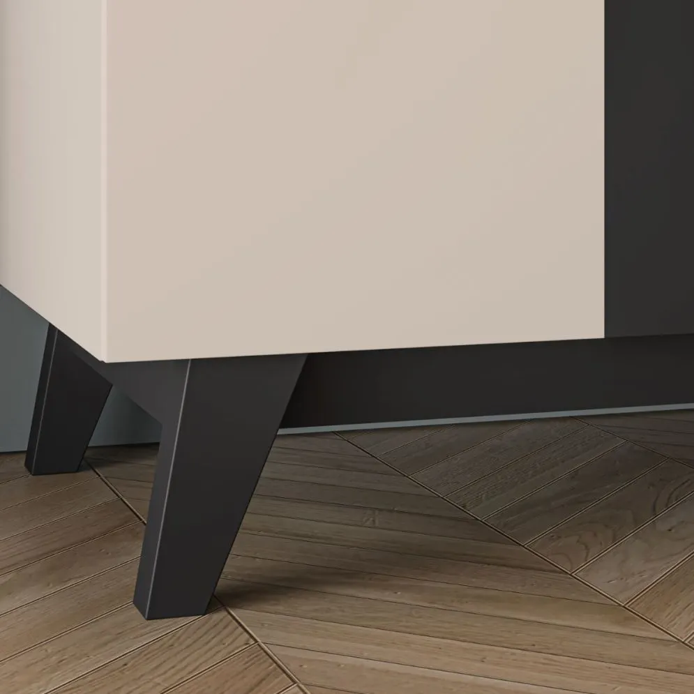 Szafa FRESHION 2D kaszmirowa/czarna I sklep meblowy MIRAT.  kolekcja FRESHION