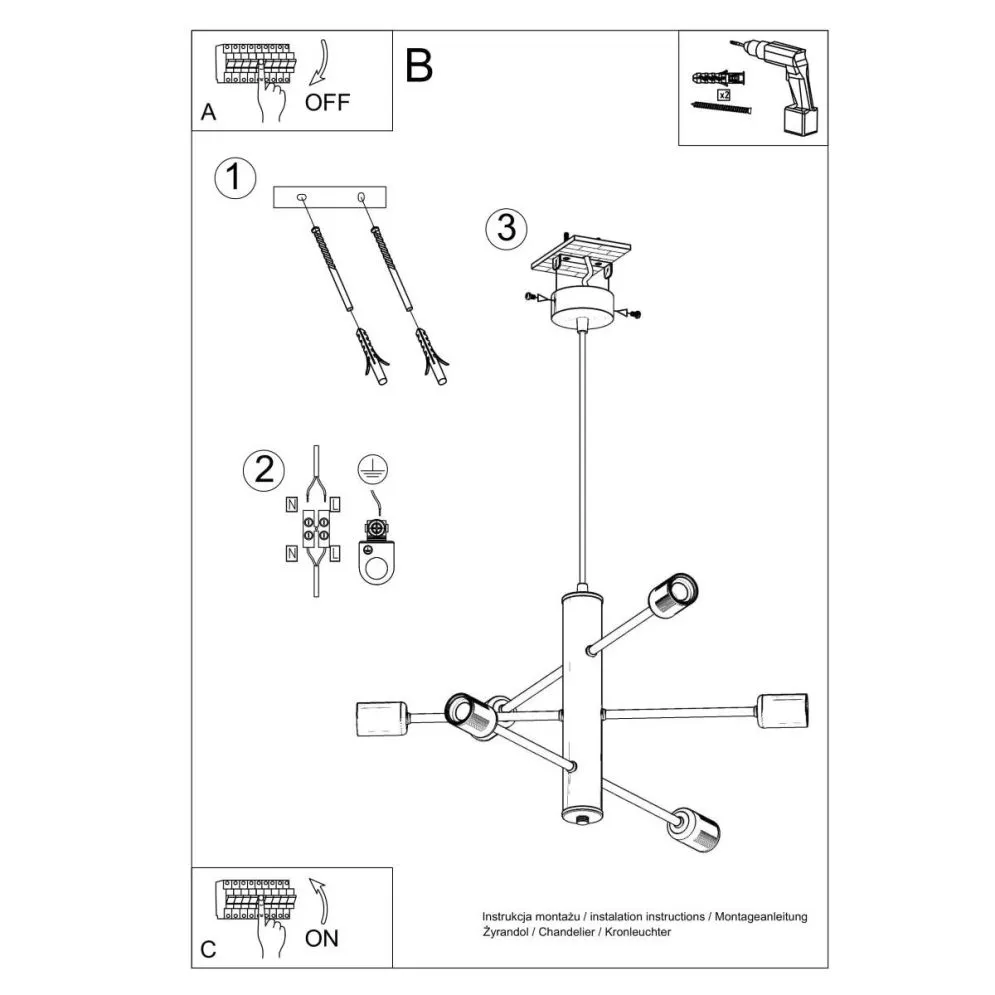 Żyrandol DUOMO 6 | sklep MIRAT  kolekcja duomo