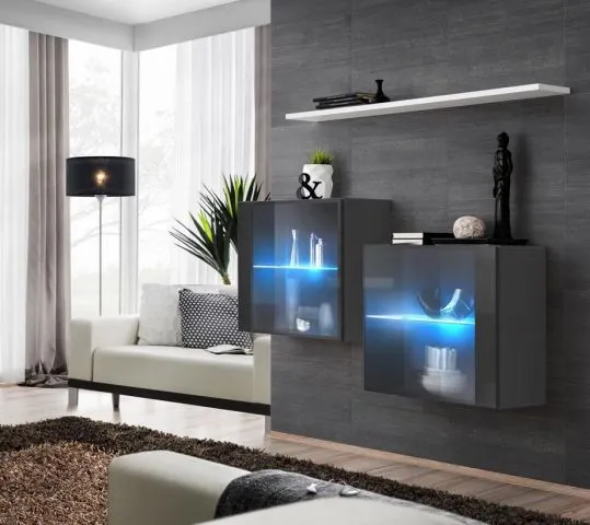 Meblościanka SWITCH SB 3 z podświetleniem LED | MIRAT. w stylu kolekcja SWITCH