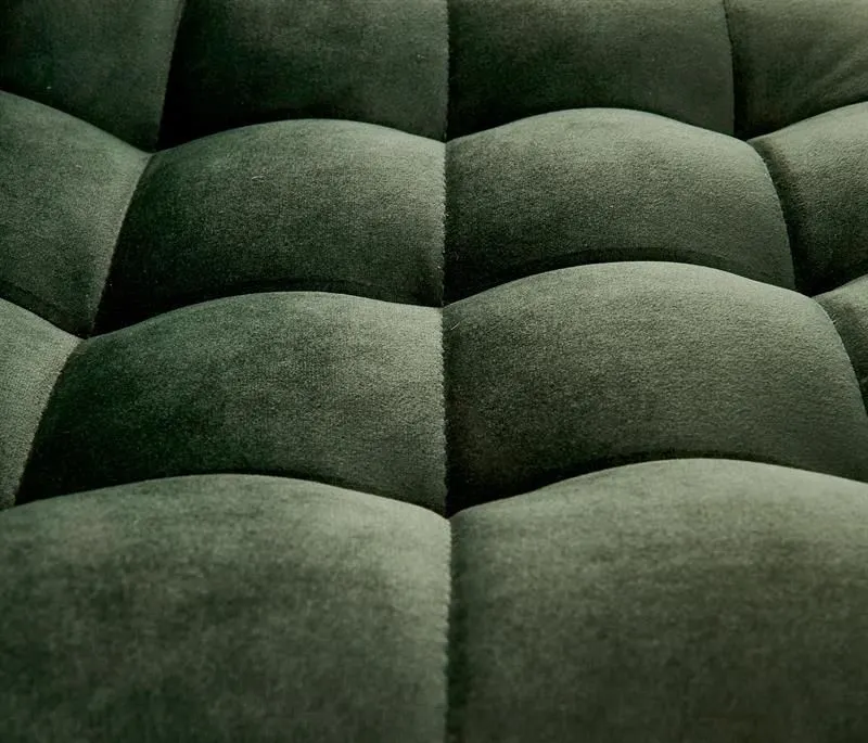 Hoker H-95 ciemno zielony z pikowanym oparciem | MIRAT. w stylu GLAMOUR kolekcja