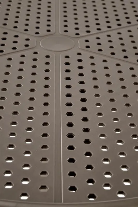 Stolik ogrodowy CALVO 60x60 khaki z tworzywa PVC do ogródka restauracyjnego I sklep meblowy MIRAT.