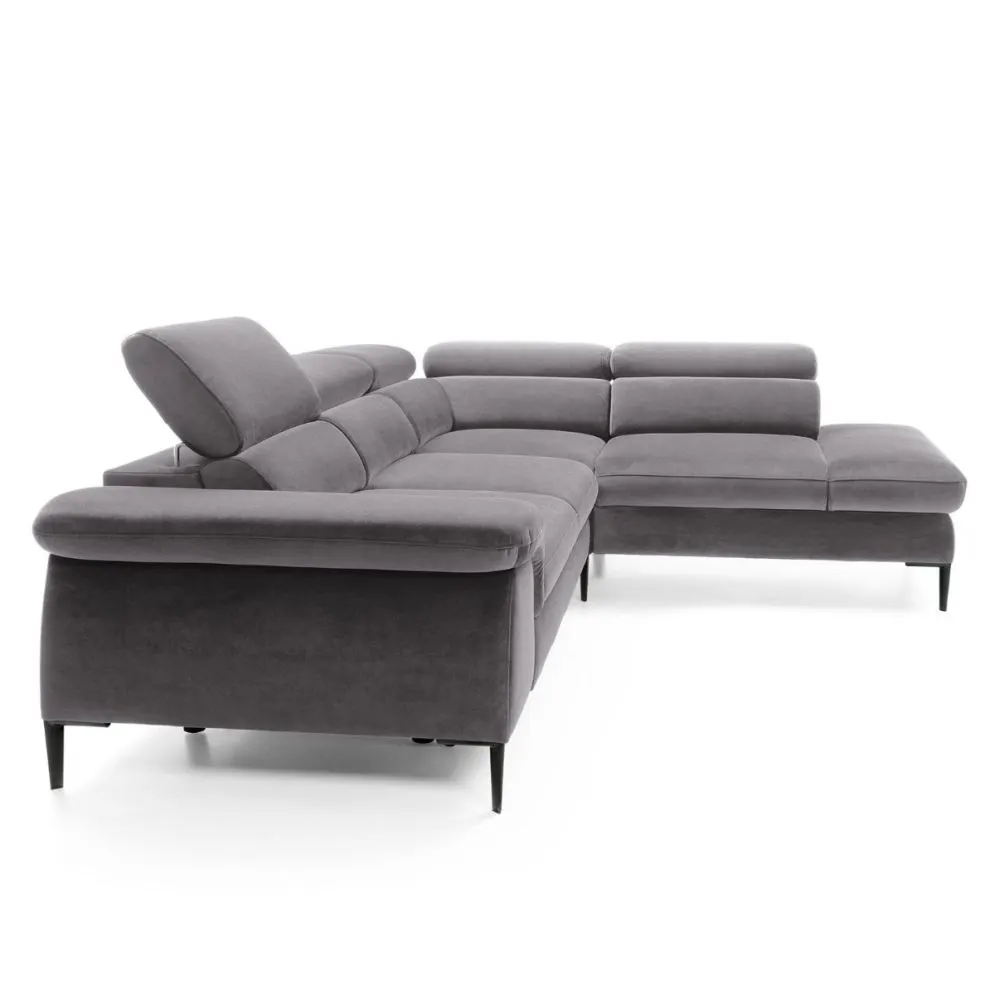 Narożnik z funkcją spania SIMON L ciemny szary prawy/lewy I sklep meblowy MIRAT.