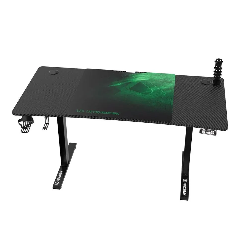 Biurko gamingowe LEVEL V2 zielone dla graczy | MIRAT.