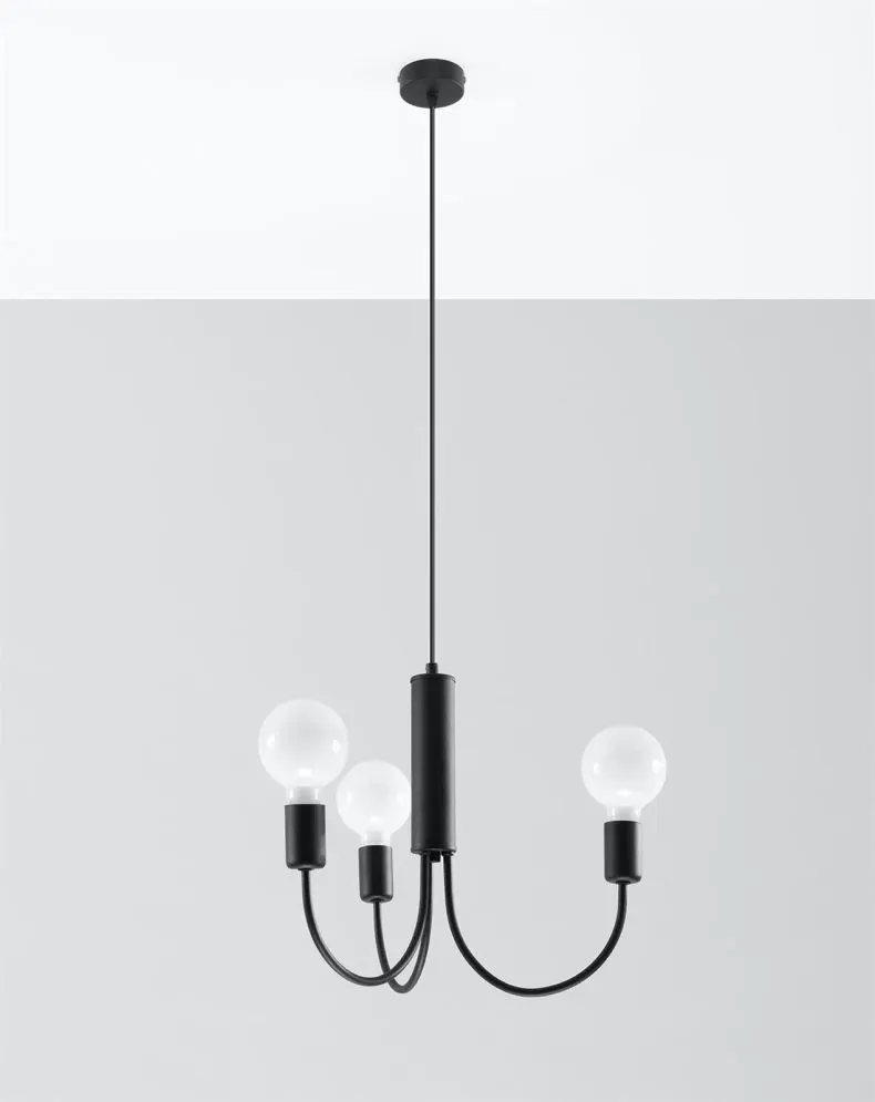 Żyrandol PICCOLO 3 czarny | sklep MIRAT  kolekcja piccolo