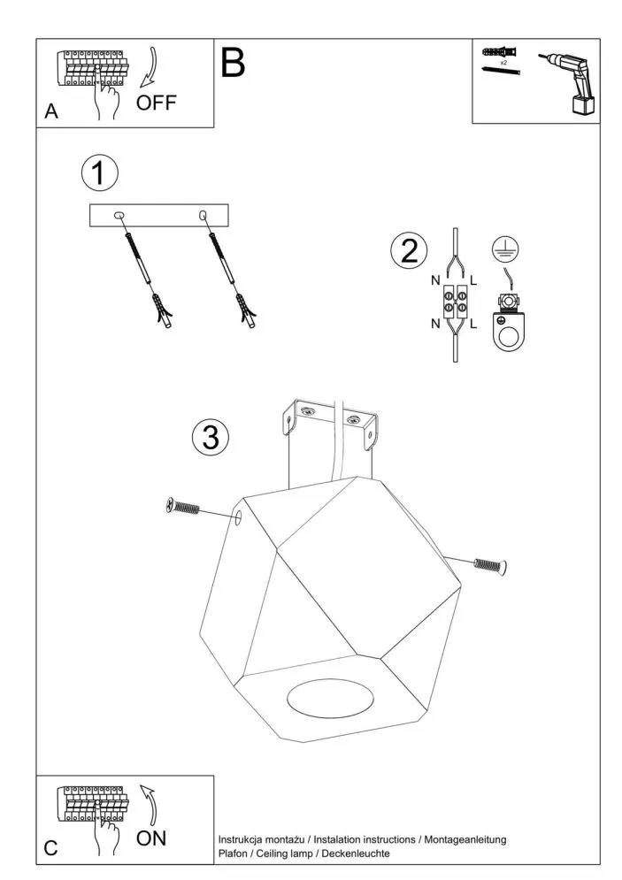 Plafon WOODY 1 naturalne drewno | sklep MIRAT  kolekcja woody