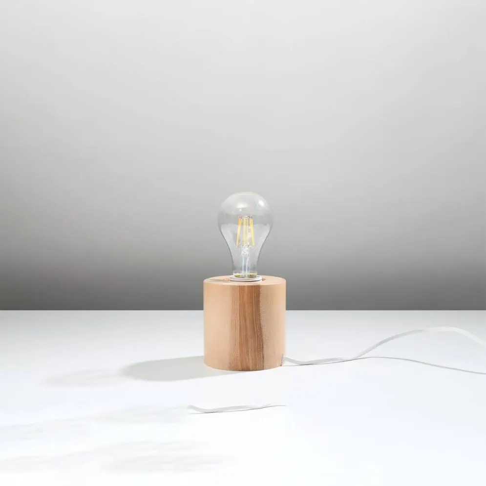 Lampa biurkowa SALGADO naturalne drewno | sklep MIRAT  kolekcja salgado