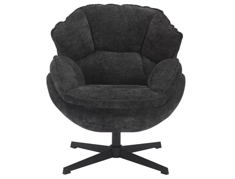Fotel do salonu obracany BETTY Czarny | MIRAT