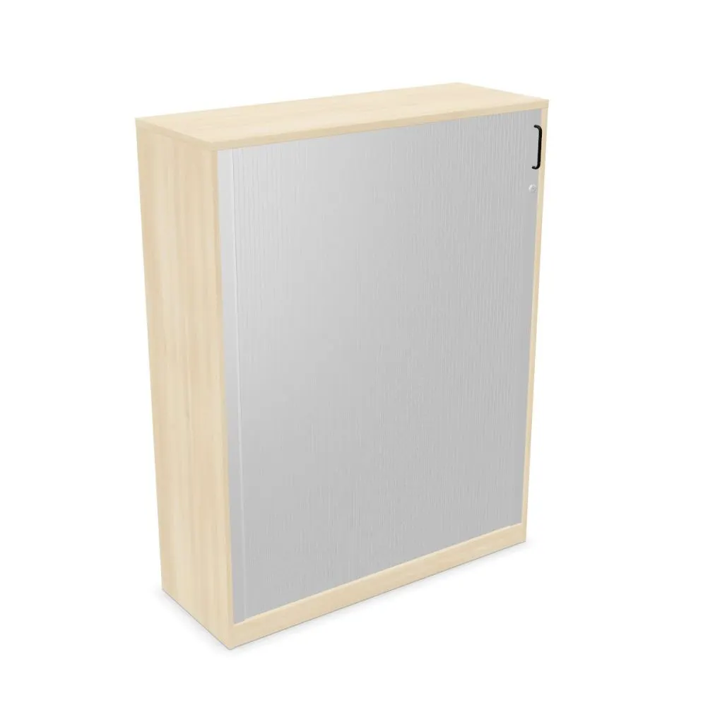 Szafka biurowa żaluzjowa EASY SPACE CABINET HRT 4-OH 120cm akacjowa zamykana I sklep meblowy MIRAT.