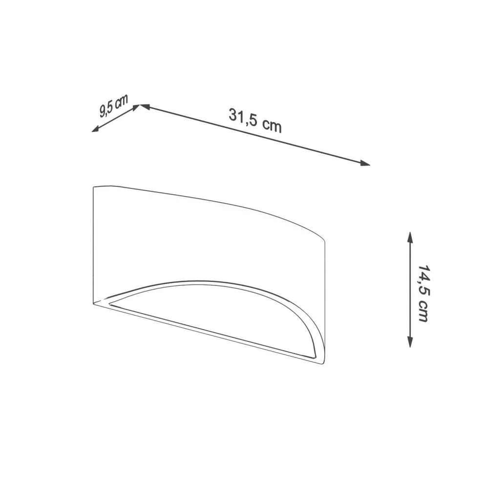 Kinkiet lakierowany VIXEN biały połysk | sklep MIRAT  kolekcja vixen połysk