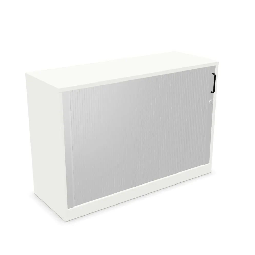 Szafka biurowa żaluzjowa EASY SPACE CABINET HRT 2-OH 120cm biała zamykana I sklep meblowy MIRAT.