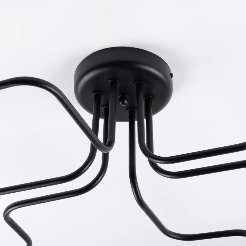 Żyrandol VECTOR 6 czarny | sklep MIRAT kolekcja vector