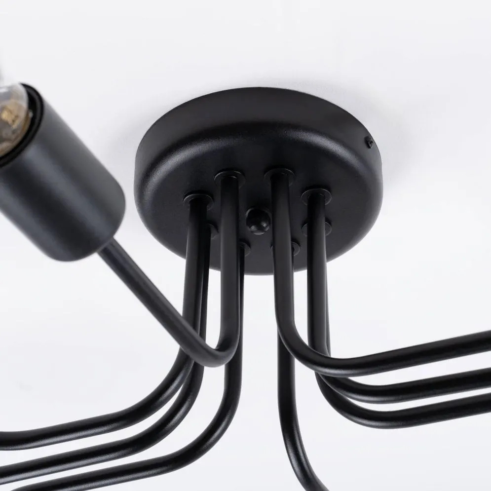 Żyrandol VECTOR 8 czarny | sklep MIRAT kolekcja vector