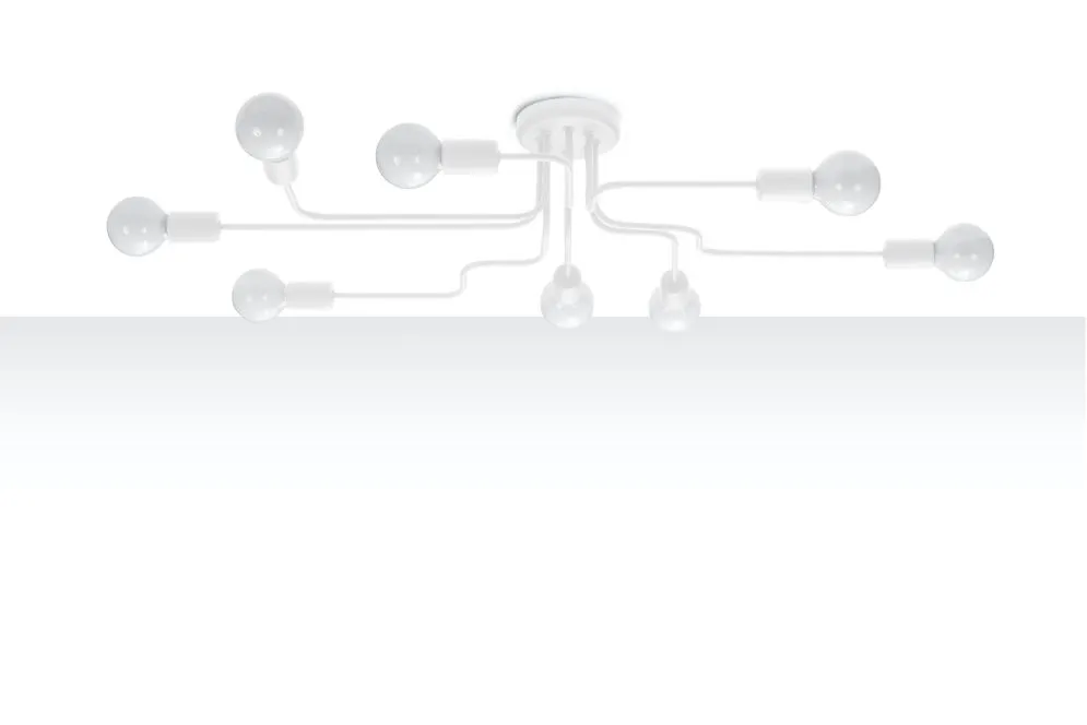 Żyrandol VECTOR 8 biały | sklep MIRAT  kolekcja hector