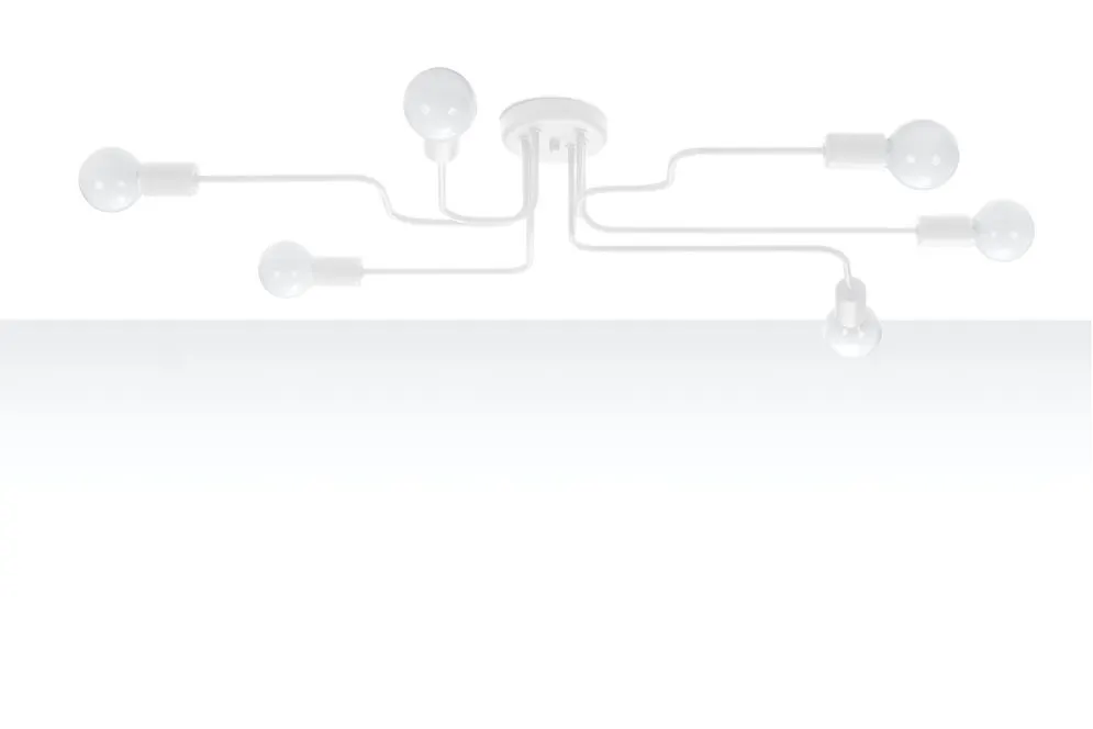 Żyrandol VECTOR 6 biały | sklep MIRAT  kolekcja hector