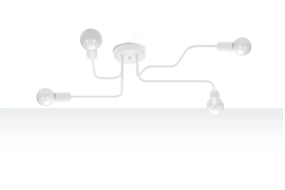 Żyrandol VECTOR 4 biały | sklep MIRAT kolekcja hector