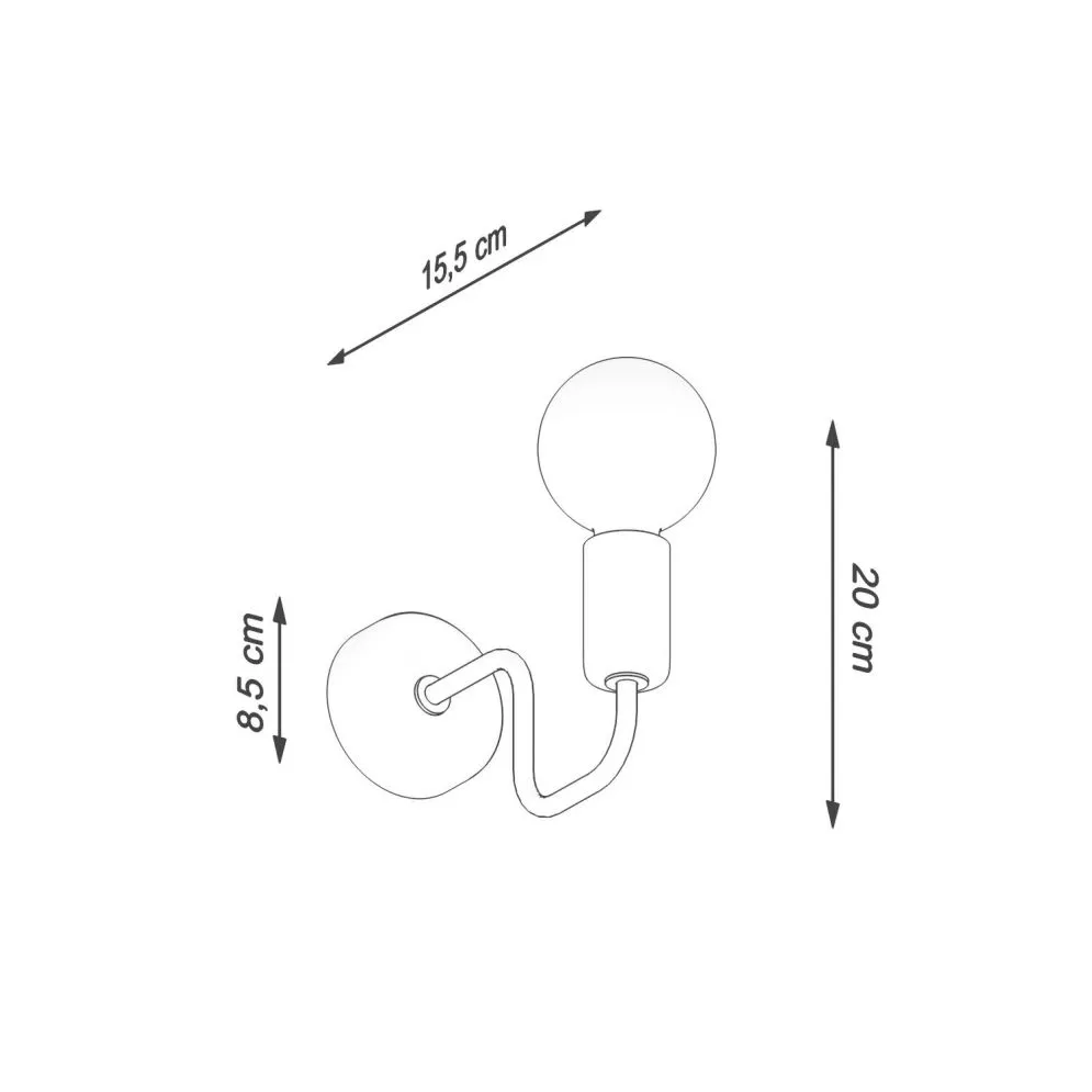 Kinkiet VECTOR czarny | sklep MIRAT  kolekcja vector