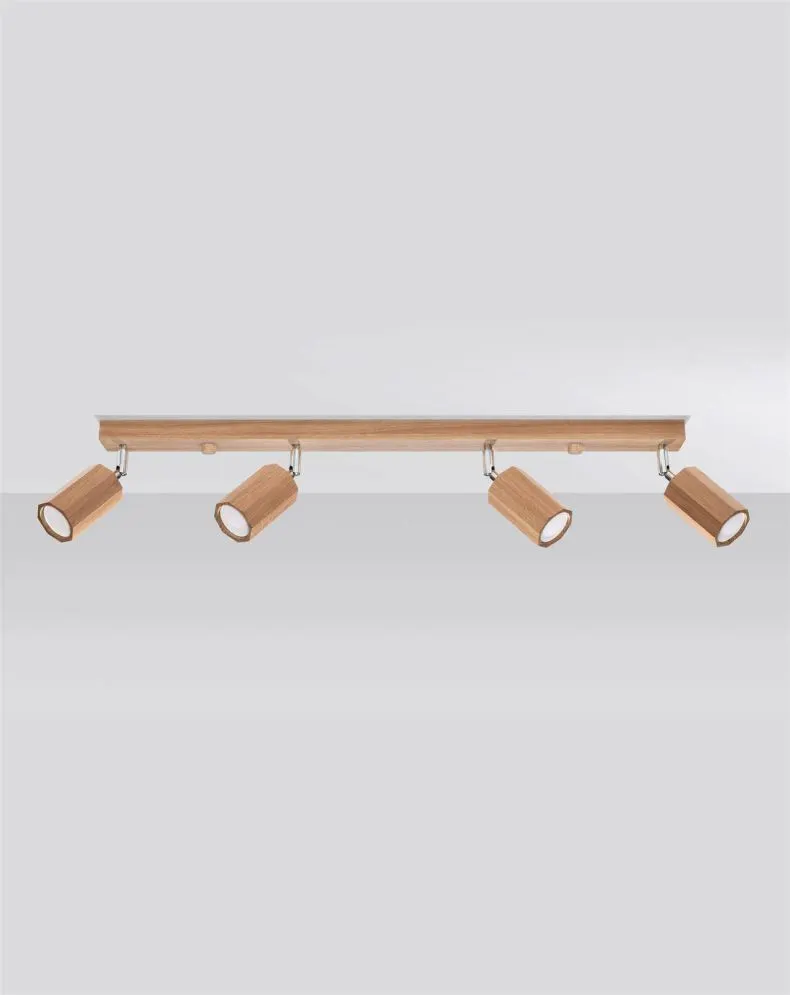 Plafon ZEKE 4 dąb | sklep MIRAT  kolekcja zeke