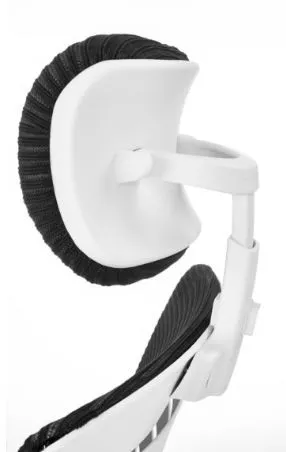 Fotel biurowy SOCKET czarny/biały z regulowanym zagłówkiem | MIRAT. w stylu  kolekcja