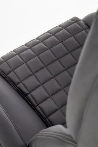 Fotel biurowy KING czarny gabinetowy pikowany z ekoskóry | MIRAT. w stylu kolekcja