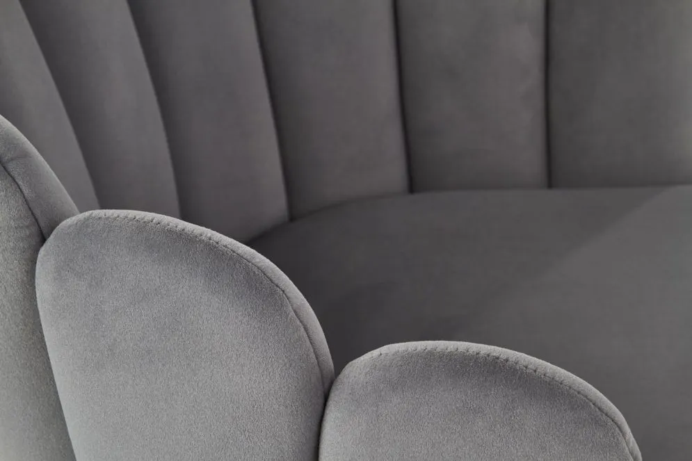 Krzesło K410 szare tapicerowane w stylu glamour | MIRAT. w stylu GLAMOUR kolekcja