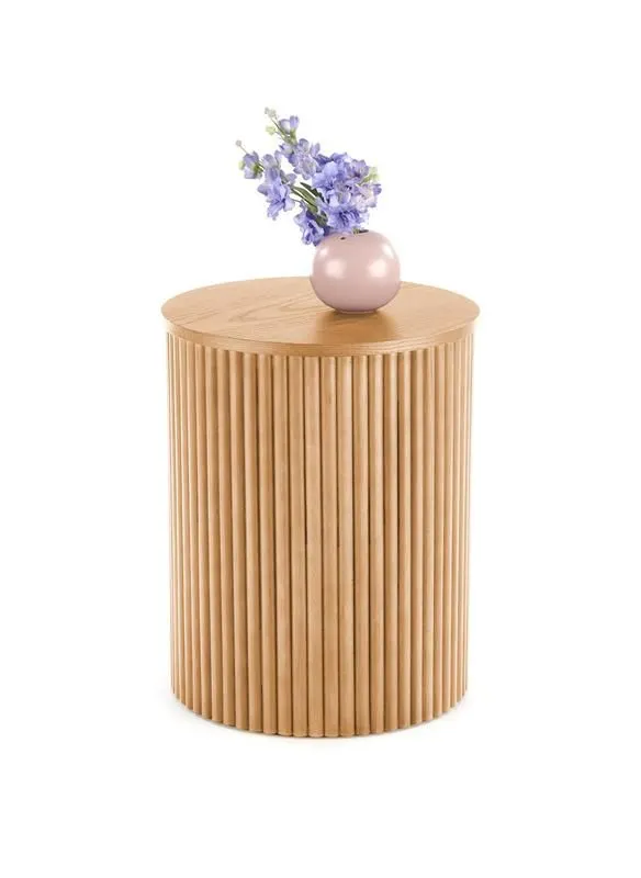 Stolik kawowy WOODY-S 40x40 naturalny do salonu | MIRAT.