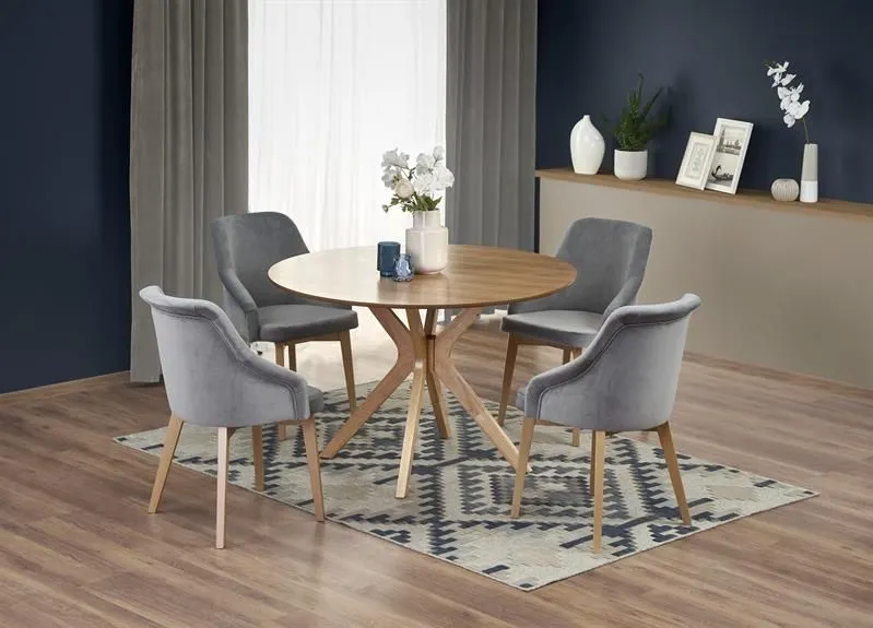 Stół NICOLAS 120x120 dąb okrągły | MIRAT. w stylu  kolekcja