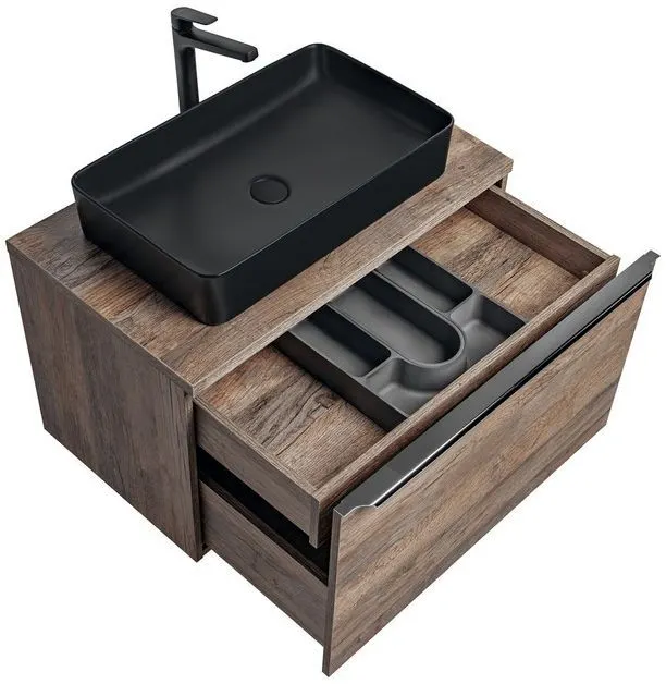 Szafka pod umywalkę nablatową SANTA FE OAK 80 dąb COMAD | MIRAT. styl LOFT kolekcja SANTA FE OAK