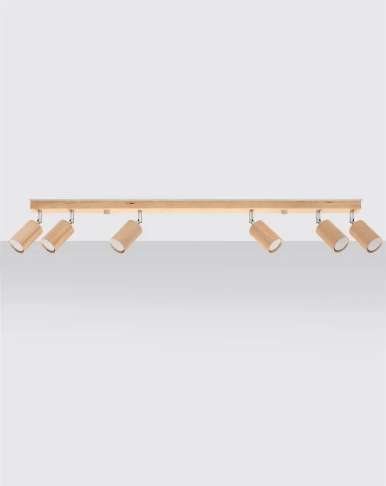 Plafon BERG 6 naturalne drewno | sklep MIRAT kolekcja berg