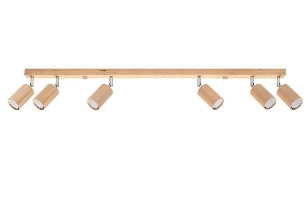 Plafon BERG 6 naturalne drewno | sklep MIRAT kolekcja berg