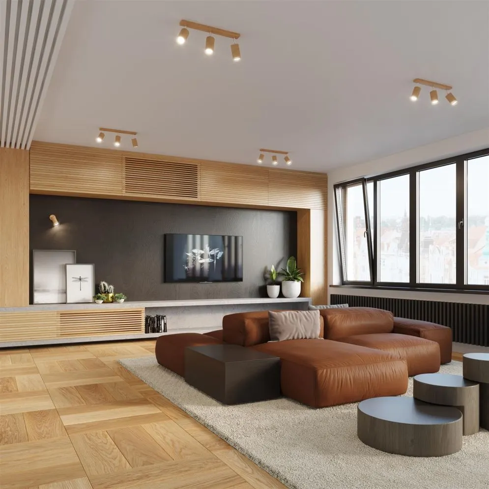 Plafon BERG 6 naturalne drewno | sklep MIRAT kolekcja berg