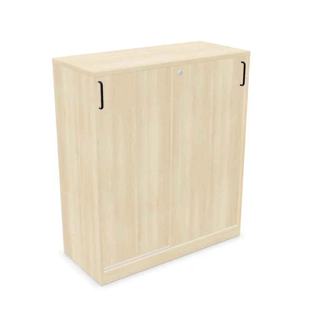Szafka biurowa przesuwna EASY SPACE CABINET S 3-OH 100cm akacjowa zamykana I sklep meblowy MIRAT.