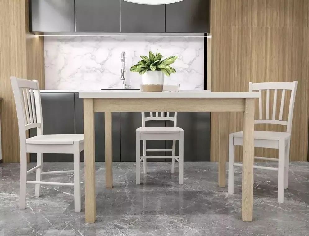 Stół do kuchni ADAM 120x68 z kaszmirowym blatem | MIRAT