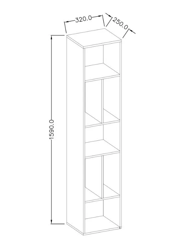 Regał wiszący TOLEDO biały połysk I sklep meblowy MIRAT. styl GLAMOUR, SKANDYNAWSKI kolekcja TOLEDO HELVETIA