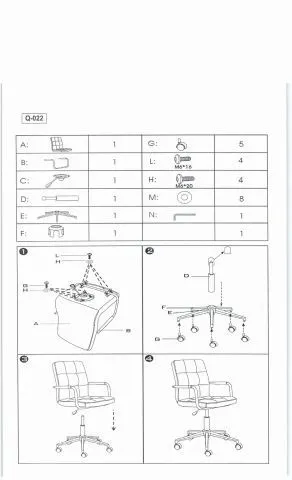instrukcja montażu fotela dla dzieci Q-022