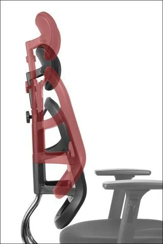 Fotel biurowy HN-5018 szary z mechanizmem synchronicznym | MIRAT. w stylu  kolekcja