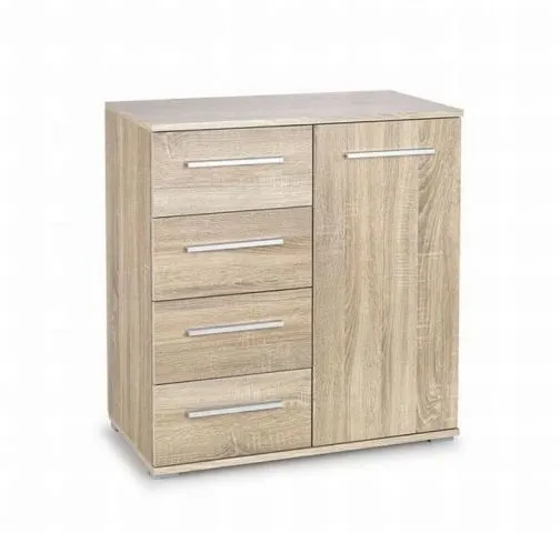 Dąb sonoma komoda do sypialni nowoczesna LIMA KM-2