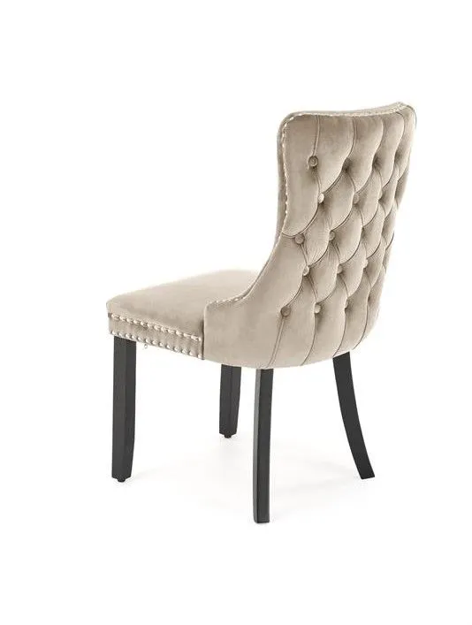 Krzesło tapicerowane ALDA beżowe glamour I sklep meblowy MIRAT. styl GLAMOUR