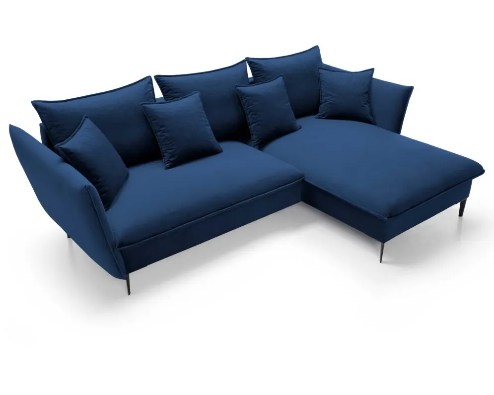 Narożnik z funkcją spania BOSS granatowy do salonu I sklep meblowy MIRAT.