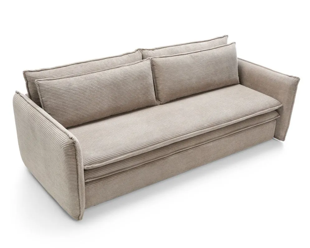 Sofa rozkładana LUNA SLIM beżowa trzyosobowa I sklep meblowy MIRAT.