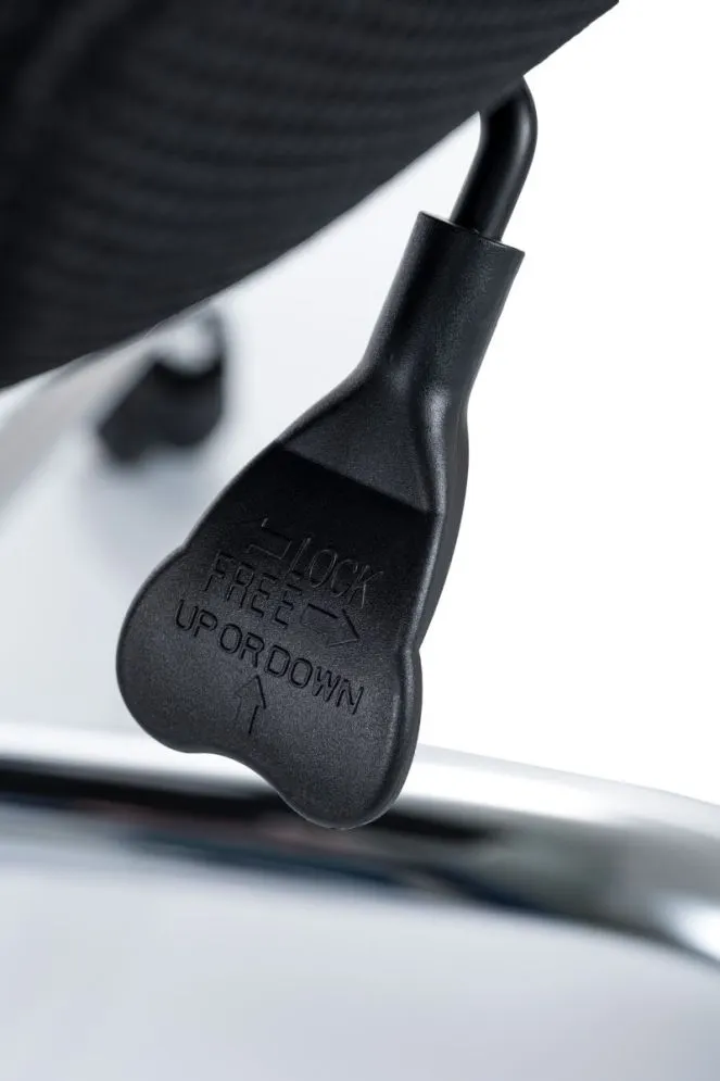 Designerski fotel biurowy Q-025 czarno szary z mechanizmem TILT | MIRAT