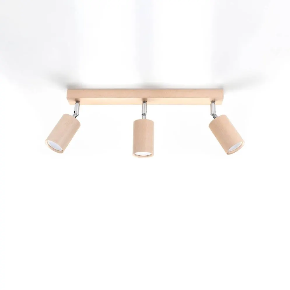 Plafon BERG 3 naturalne drewno | sklep MIRAT kolekcja berg