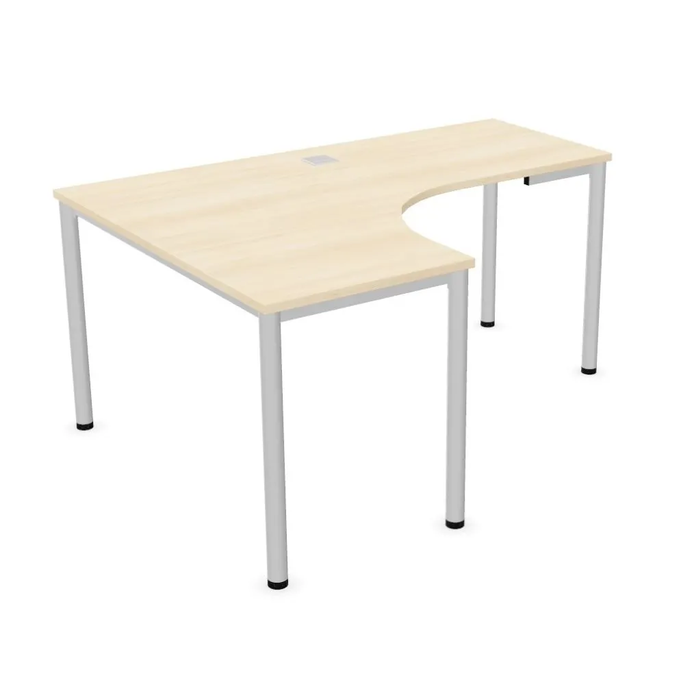 Biurko narożne EASY SPACE I-LEG LS 160x120cm akacjowe I sklep meblowy MIRAT.