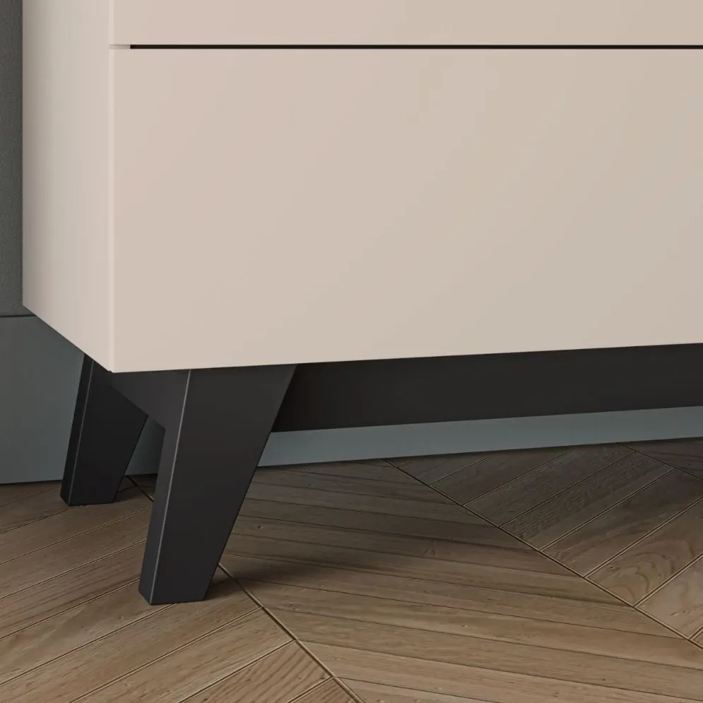 Komoda FRESHION 04 1D3S 120 kaszmirowa/czarna I sklep meblowy MIRAT.  kolekcja FRESHION