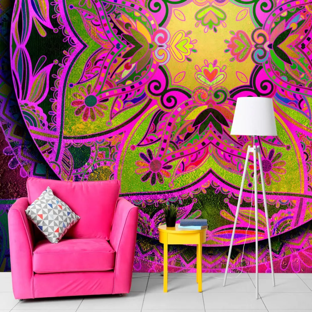 Fototapeta - Mandala  Różowa ekspresja-1